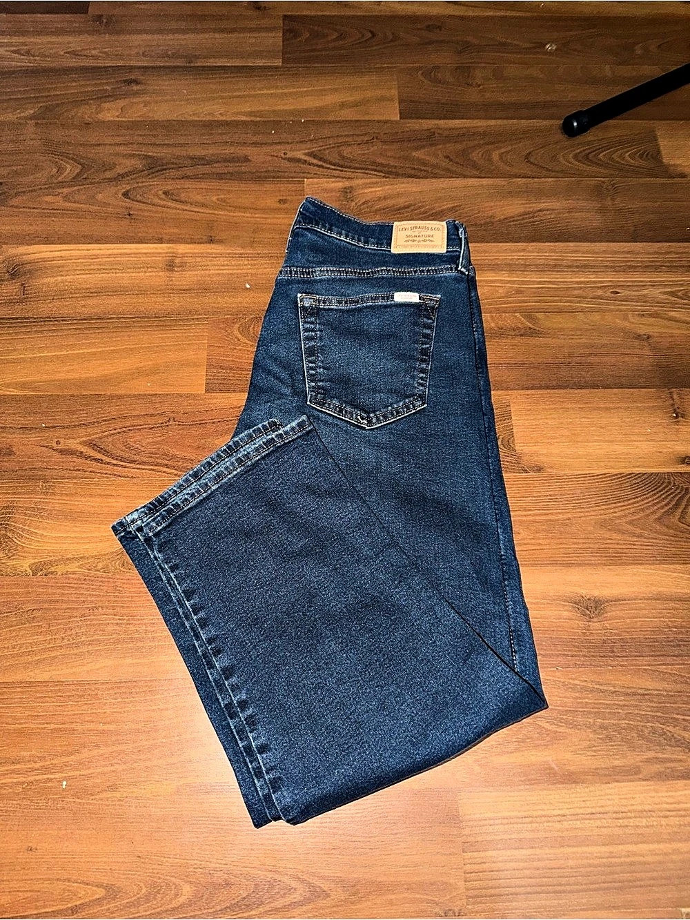 Signature by Levi Strauss & Co. Blue Straight Leg Jeans